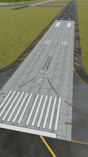 Rakoa Air Force Base layout and runways. VRChat aviation event 5th Air Festival by the DERUTA Air Force. 