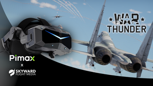 War Thunder by Gaijin Entertainment. Skyward Flight Media Pimax Crystal Series Ultrawide VR headset review.