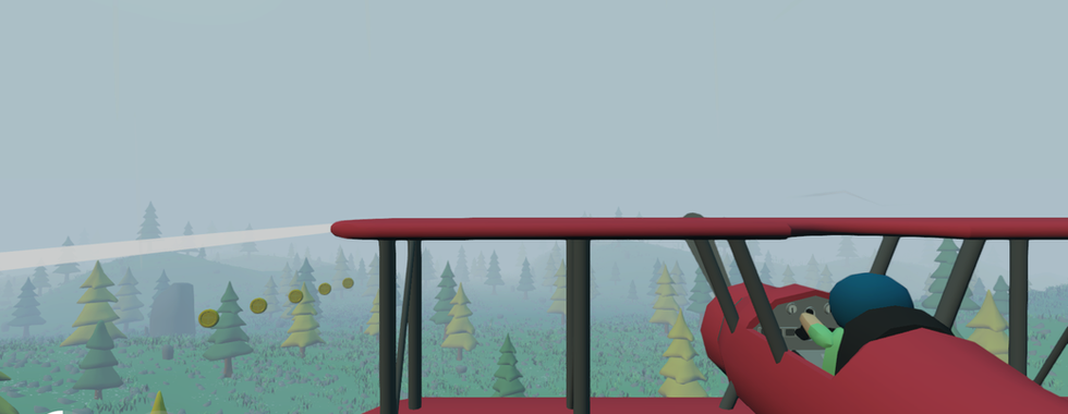 Indie flight game Pocket Flight by Just Pocket Games.  Foggy flying. 