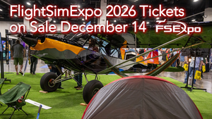 FlightSimExpo 2026 tickets go on sale December 14th, 2026.