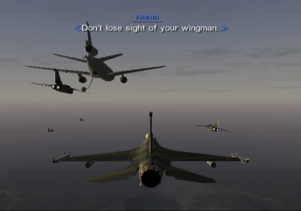Ace Combat 04, Deep Strike mission start.
