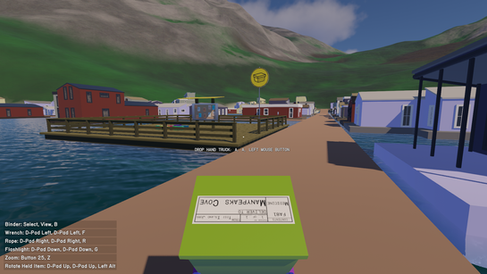 Delivering packages to the community. Indie flight game Lakehopper by Photon Games.