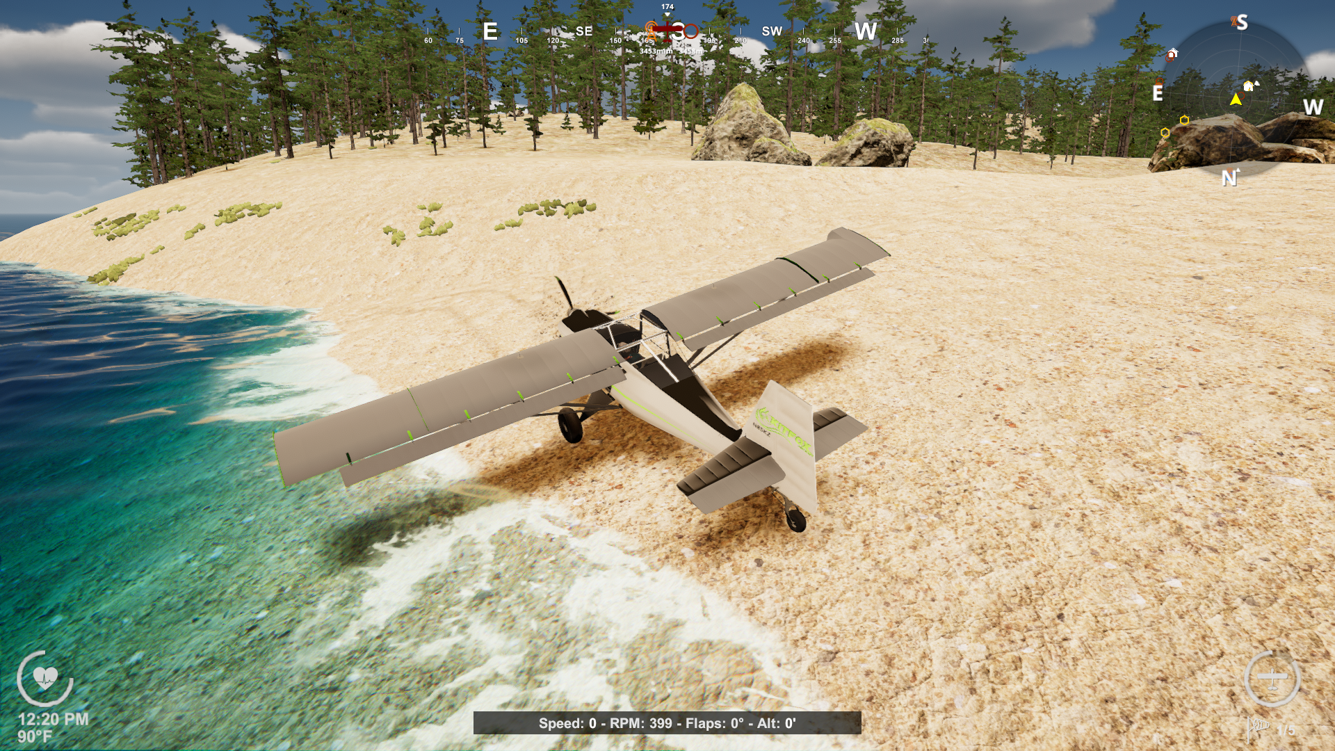 GroundFall indie bush flight simulator.