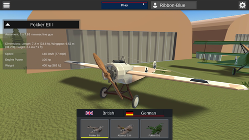 Example of Blue Sky Aces demo aircraft.