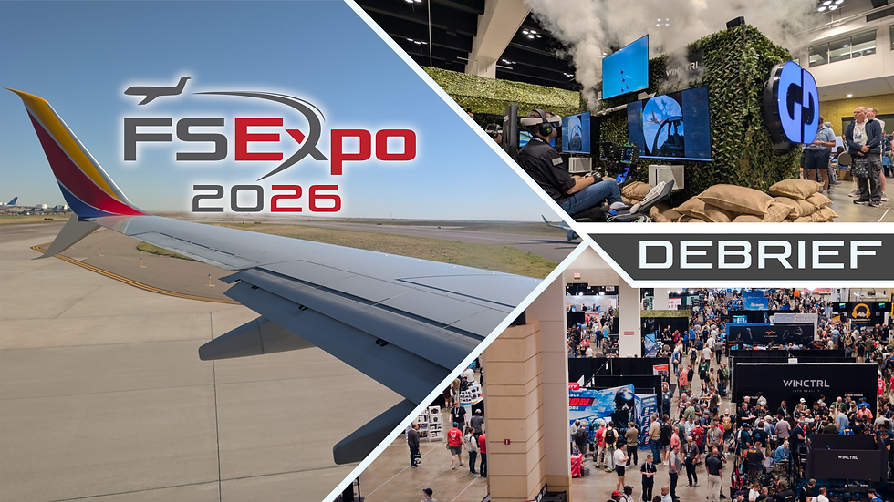 FlightSimExpo 2026 debrief.