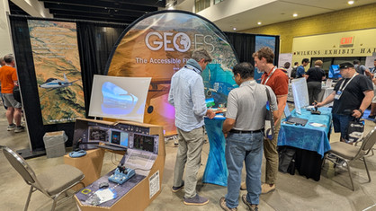 GeoFS booth at FlightSimExpo 2026.