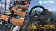 Flight Sim Expo 2023 All Expenses Paid Trip Giveaway, Skyward October 2022 VTOL VR Giveaway Winner