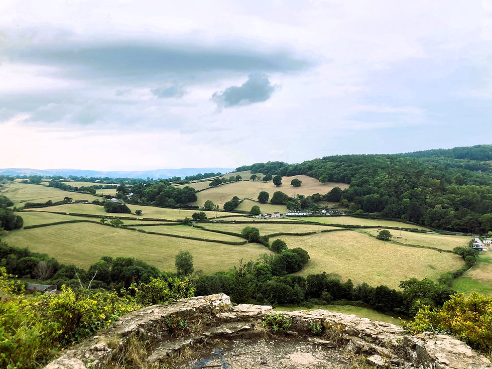 A view of the country side from the Tower Hill walk in Abergele