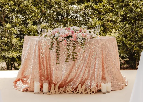 Sweetheart Table with Decor