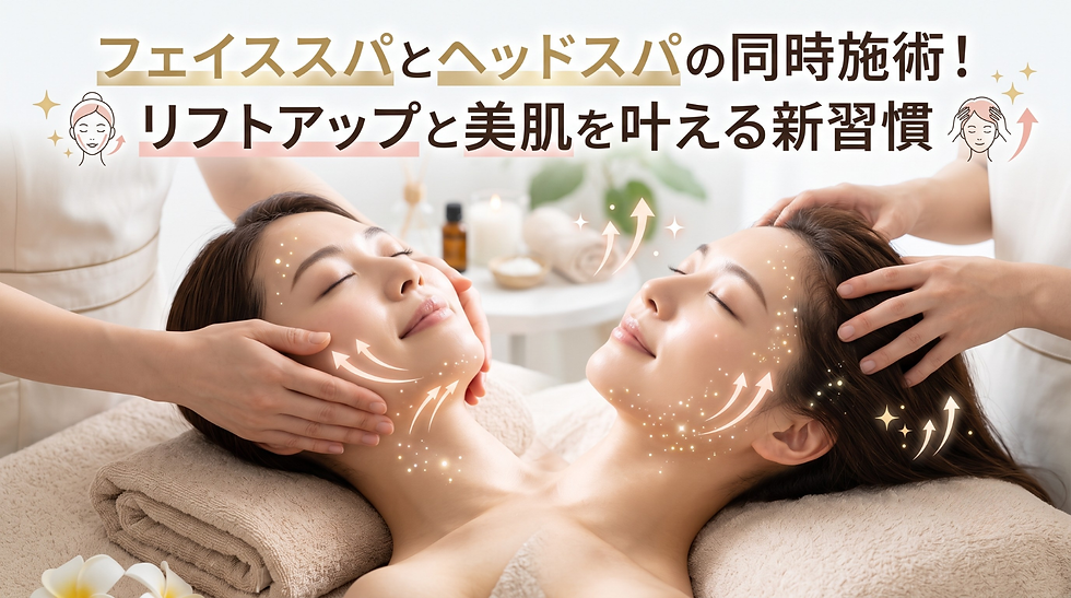 フェイススパとヘッドスパの同時施術!リフトアップと美肌を叶える新習慣