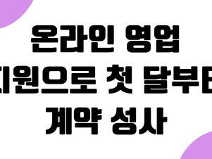 보험설계사 온라인 영업 지원|첫 달 계약 성사 비결|프라임에셋