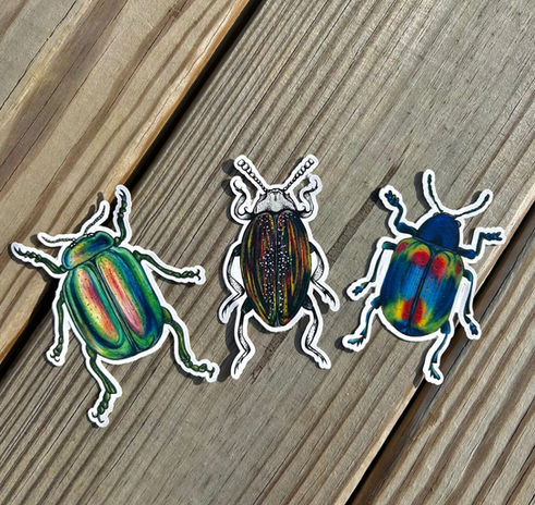 Colored pencil illustration. art. stickers