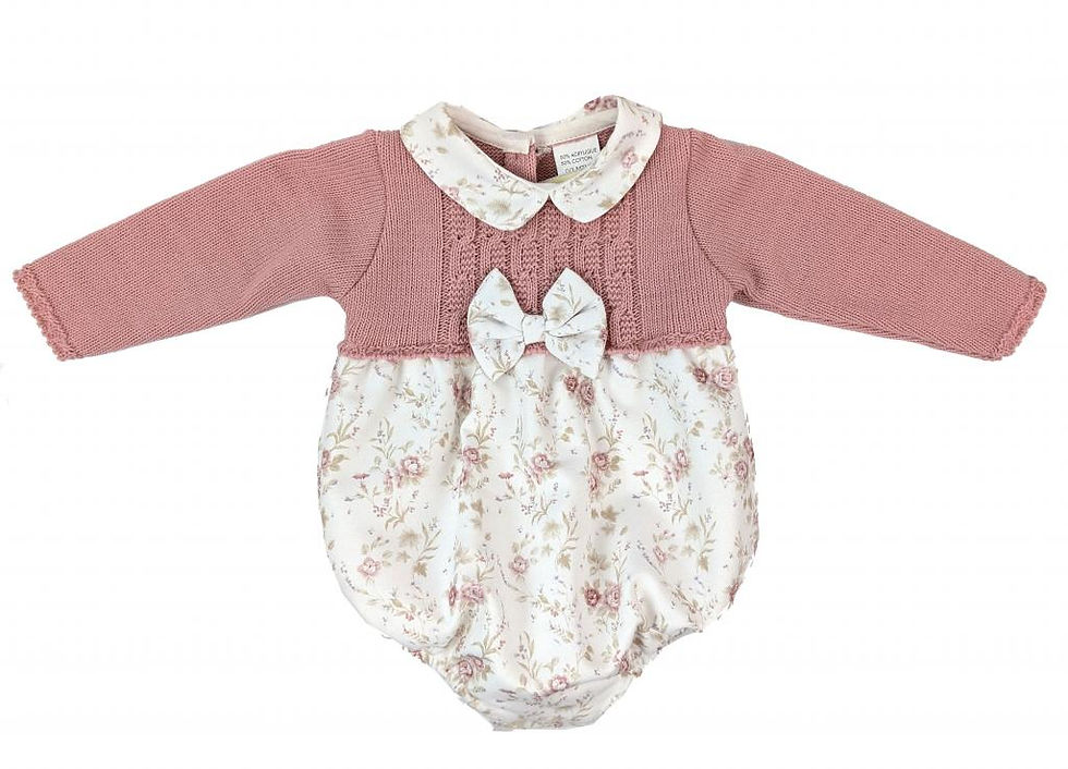 Thumbnail: Dusky pink floral romper 