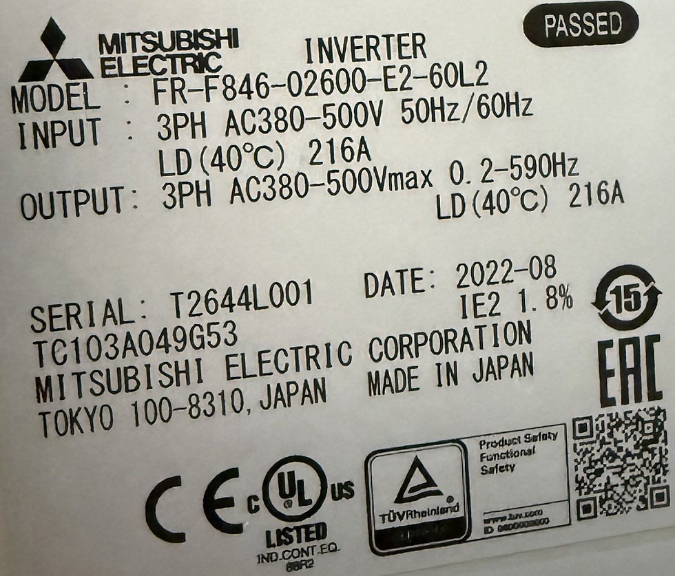 Thumbnail: Like new | Mitsubishi FR-F846 frequency inverter | 110kW | TESTED | ✔