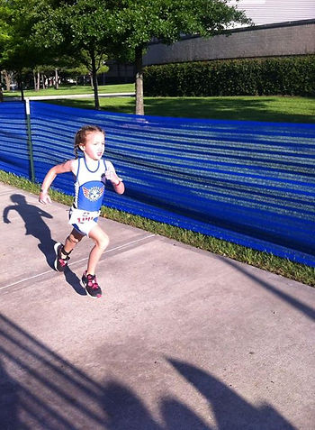 Taylor (5) sprinting to the finish