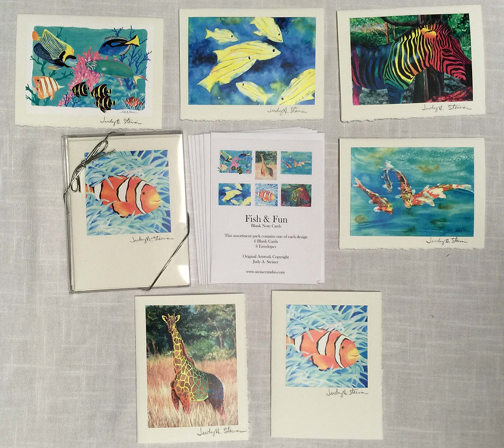 Thumbnail: Fish & Fun Blank Note Card Pack