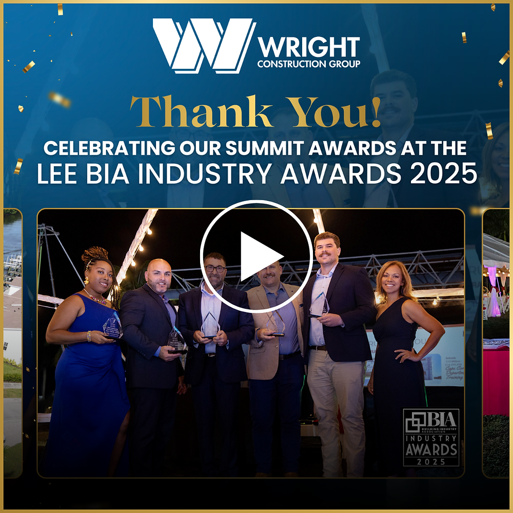 Wright Construction Group Wins at the 2025 Lee BIA Industry Awards!