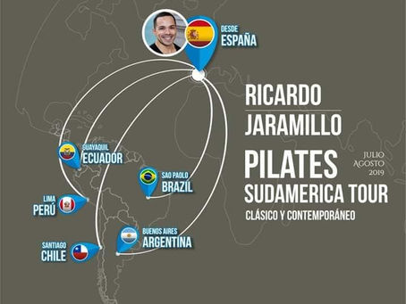 Pilates Sudamerica Tour: Seminarios para profesores de Pilates en julio y agosto de 2019.