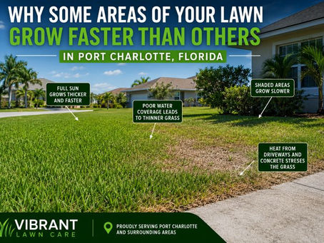 Why Some Areas of Your Lawn Grow Faster Than Others in Port Charlotte, Florida