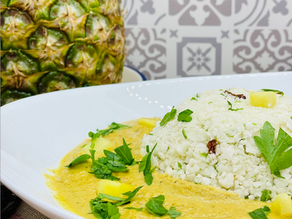 Curry, ananas, chou-fleur