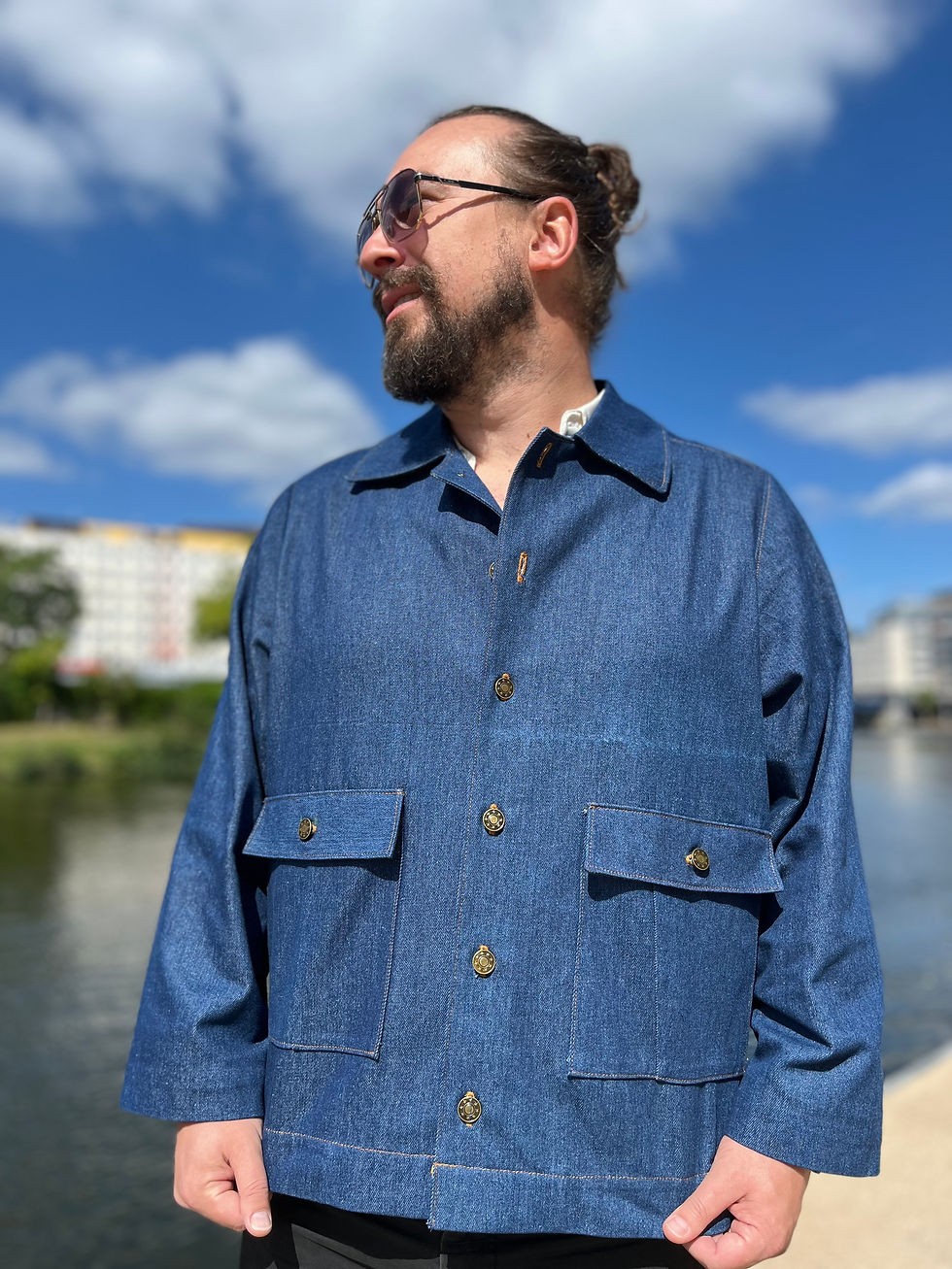 Thumbnail: Worker Jacket BlueJean unisex 