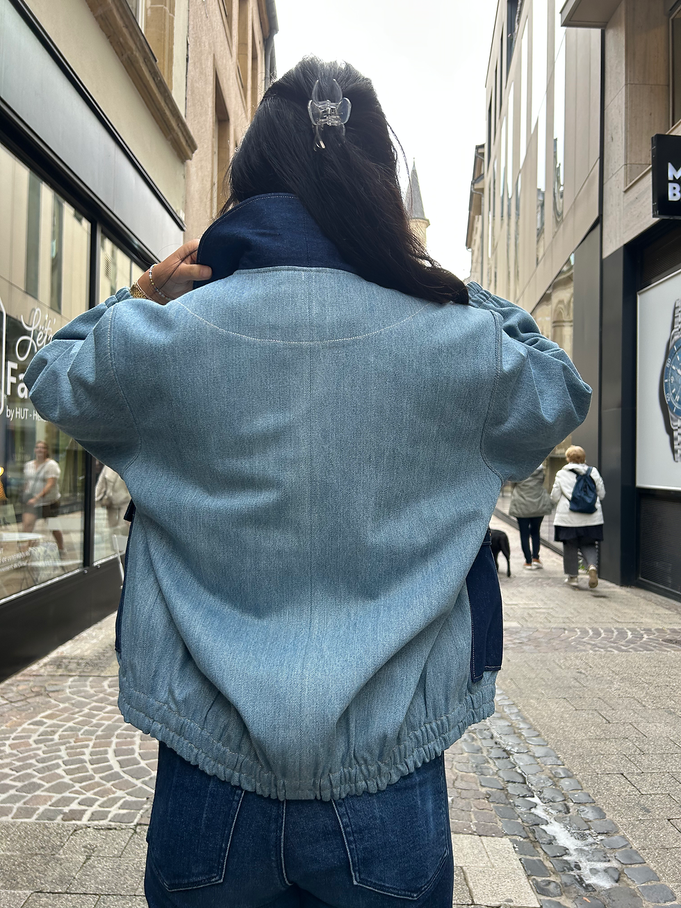 Thumbnail: Bomber Jeans Jacket