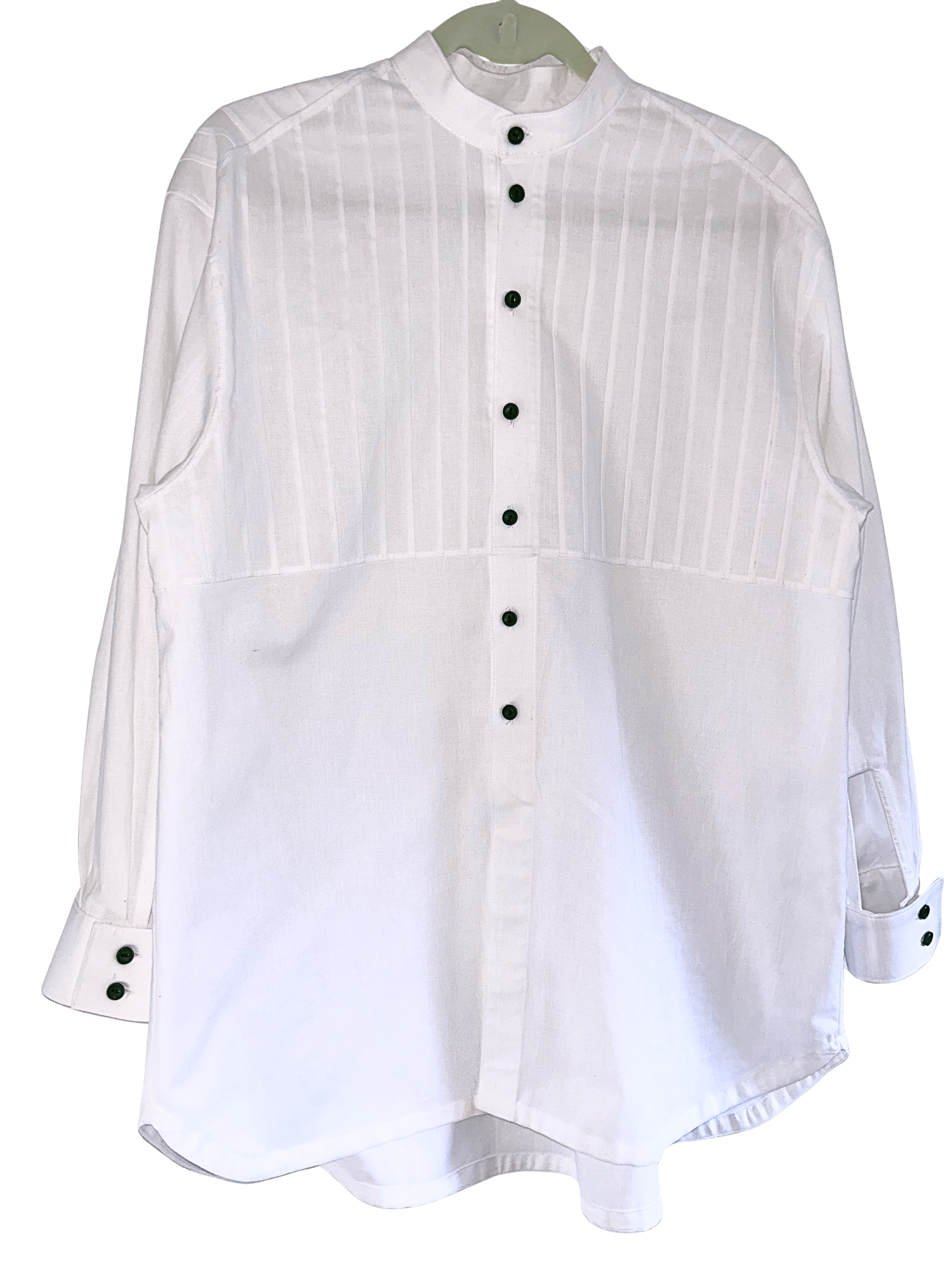 White pleated Shirt