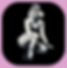Black and white seated / stool image