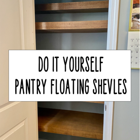 DIY WOOD PANTRY SHELVES