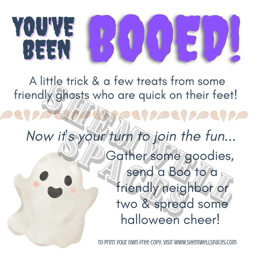 YOU'VE BEEN BOOED CARD