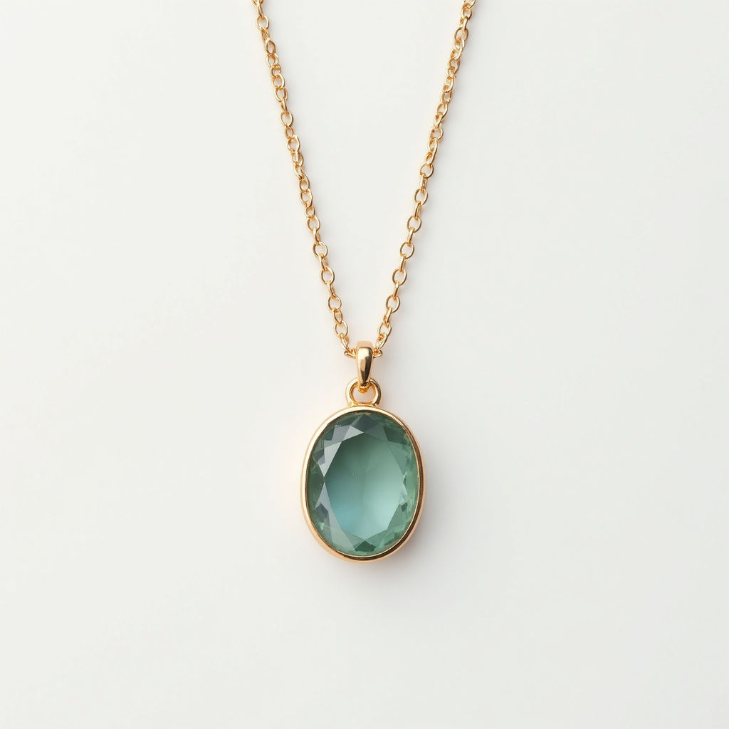 Oval Birthstone Pendant