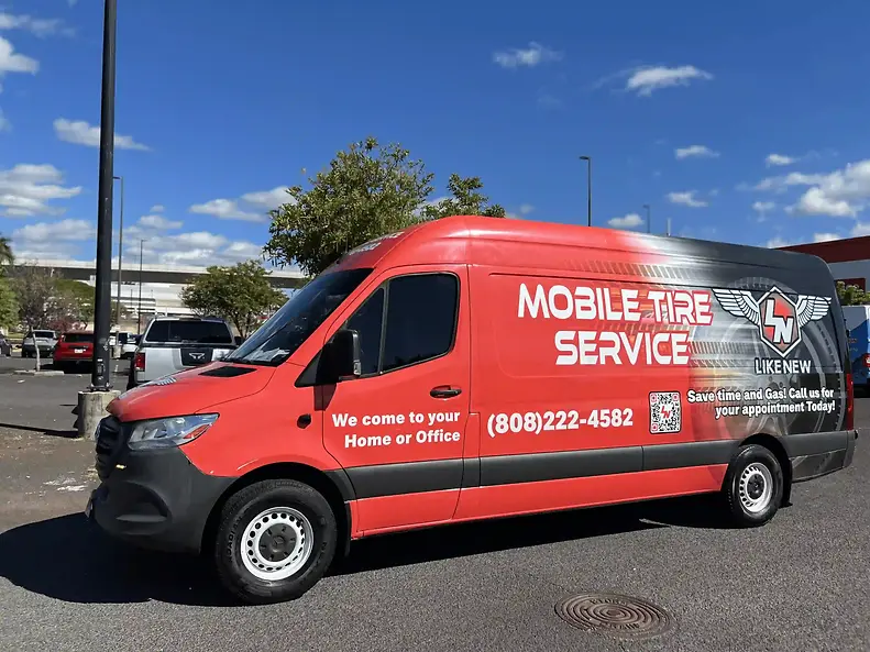 Emergency roadside tire service in Oahu