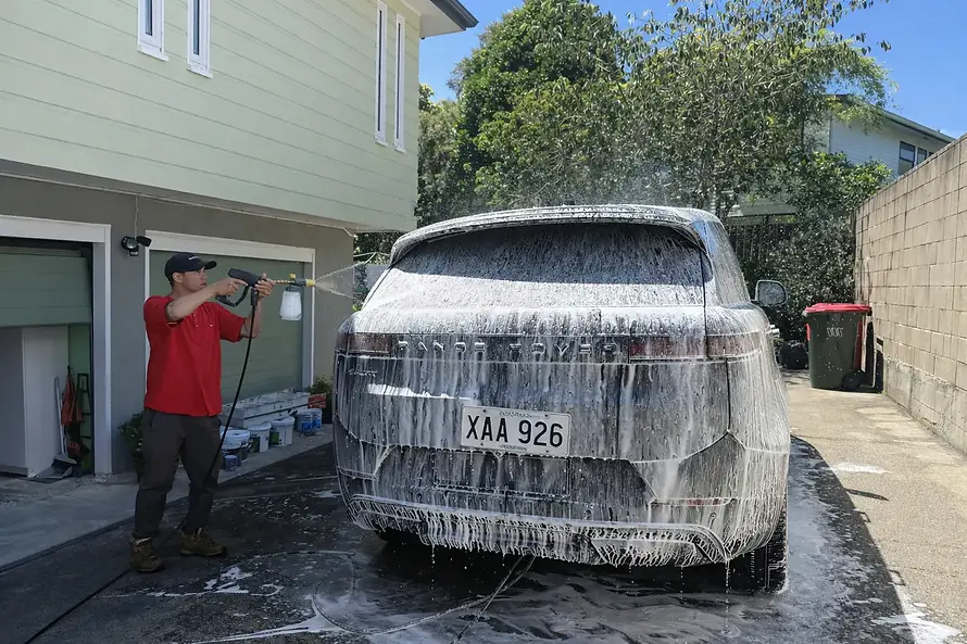 Mobile Basic Car wash at a customer's house in Mililani