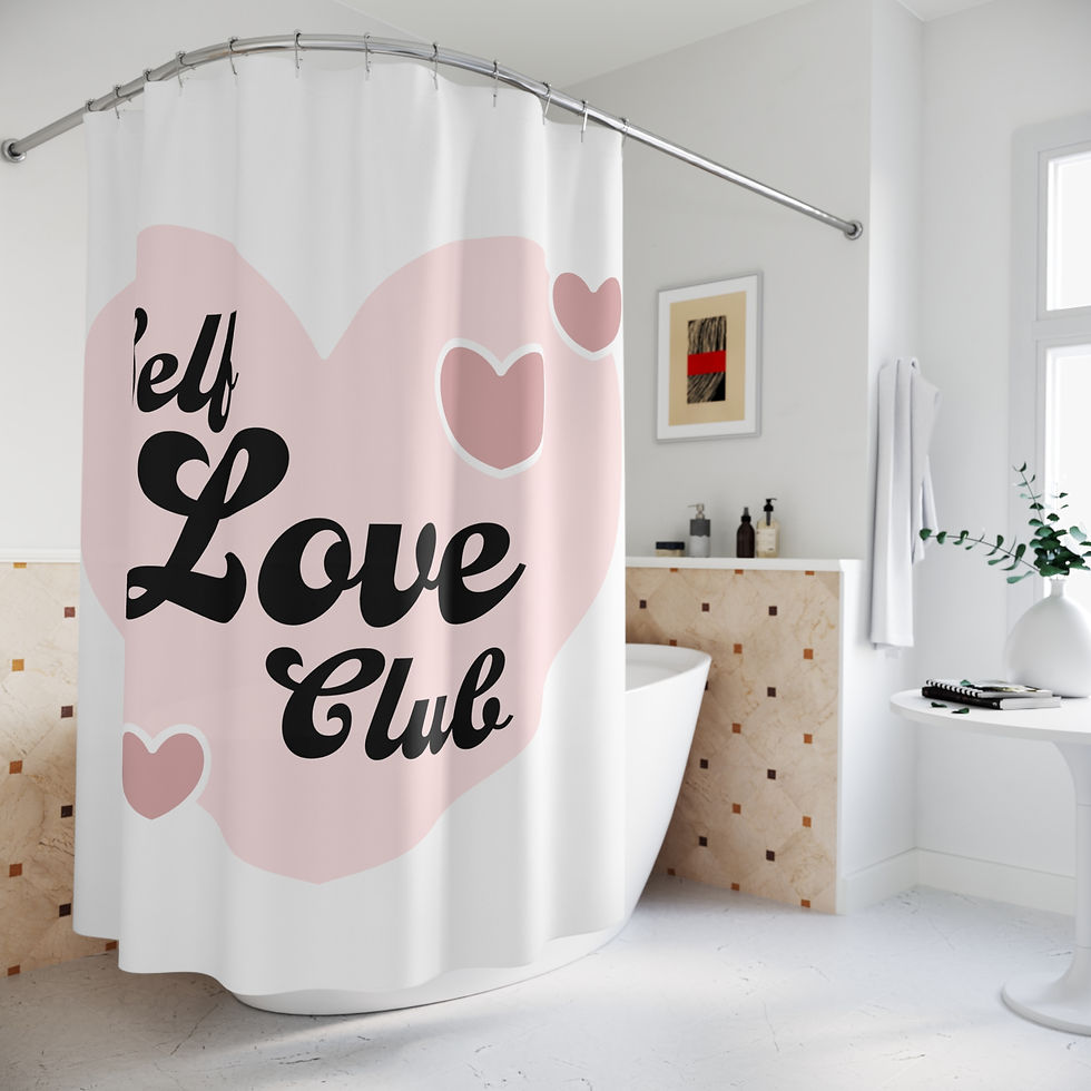 Thumbnail: Self Love Club Shower Curtain 