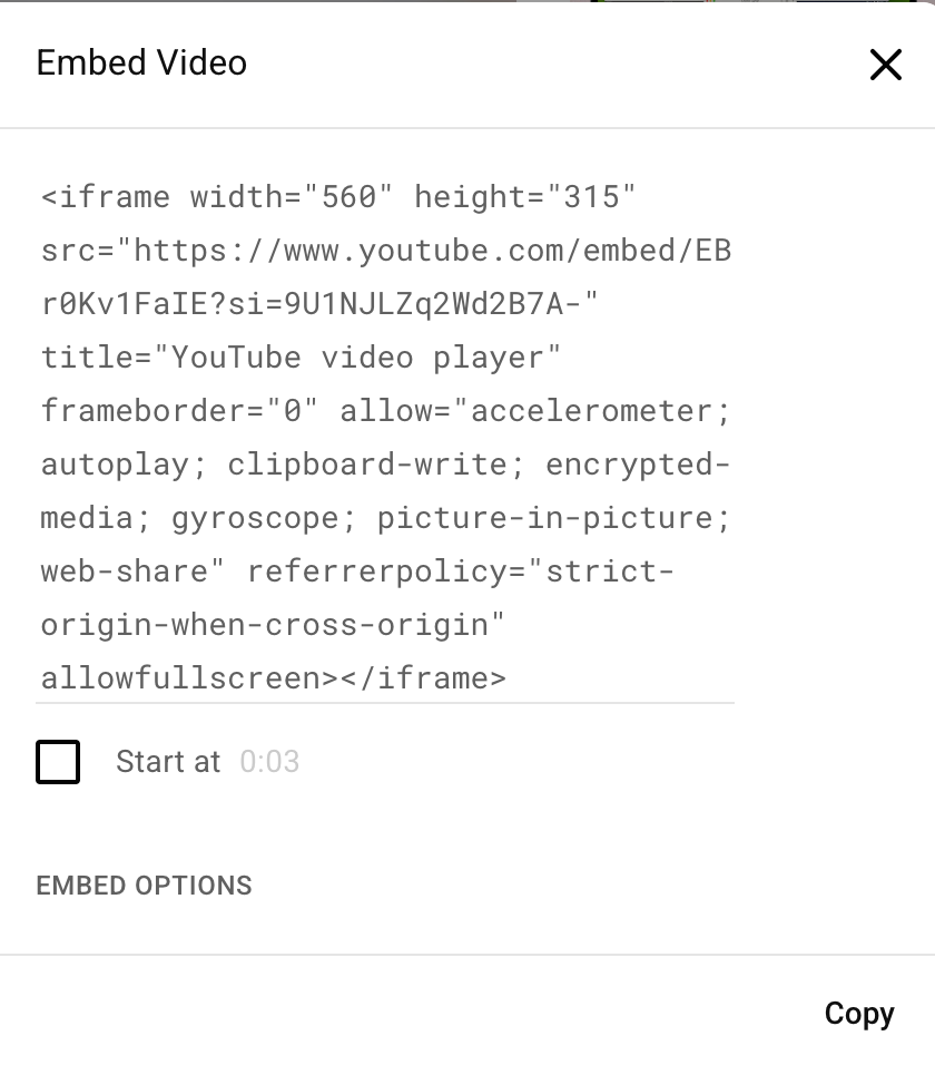 How to embed a Youtube Video On Your Church Website - HTML Code