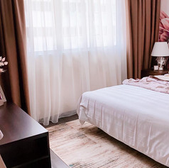 Silk Latte night curtains
