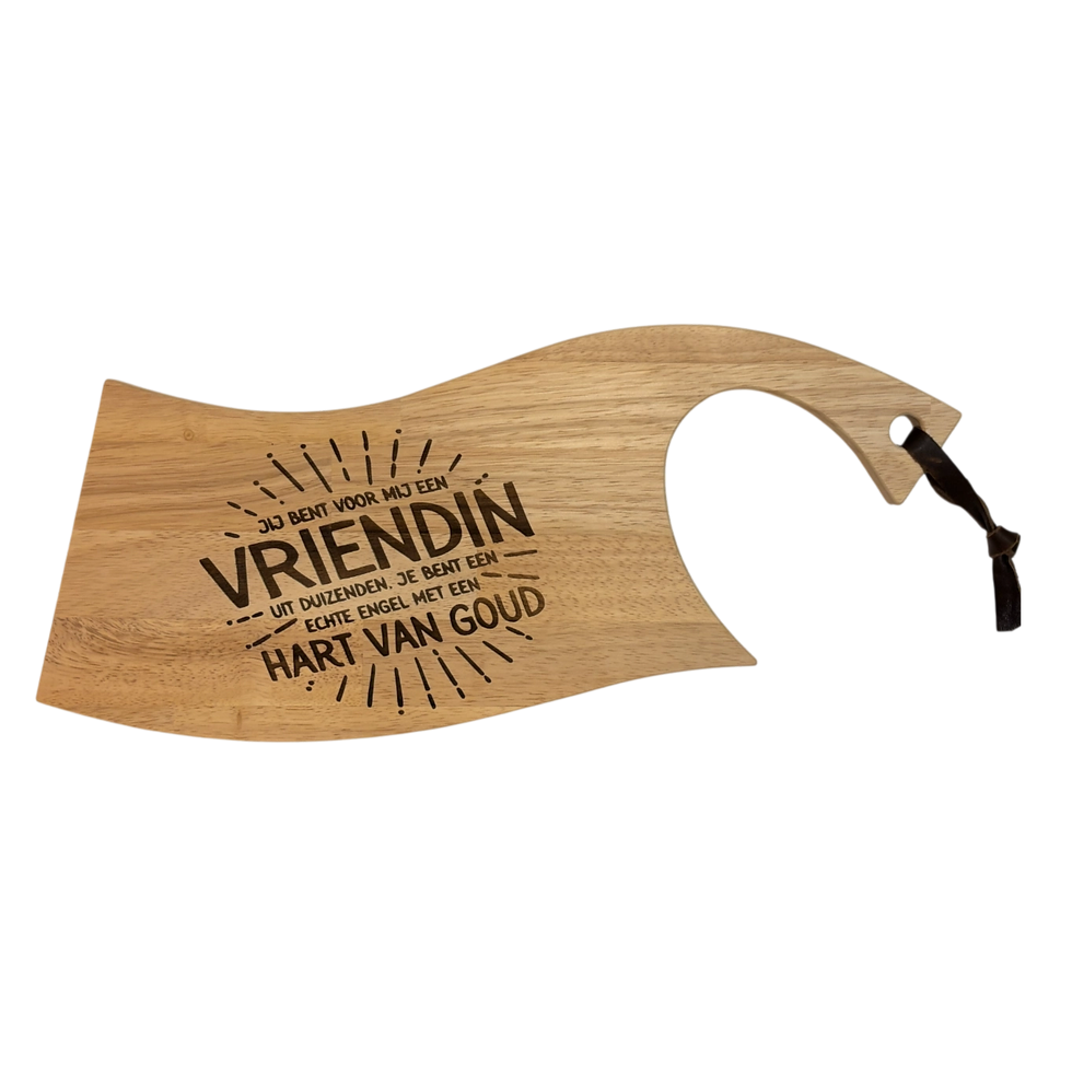 Thumbnail: Gepersonaliseerde houten serveerplank voor dagelijks gebruik (45 × 20 cm)