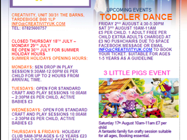 Creativity's Newsletter July & August 2019!