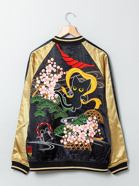 LIN AL-75618 #100『風神雷神』総刺繍スカジャン | 【公式】参丸一今昔