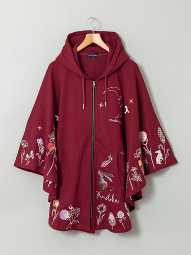 ○黒菟華 AL-759051 -69 KUROTOKA『草原の夜』総刺繡ポンチョ | 【公式