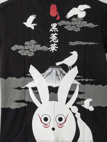 ○黒菟華 AL-758011 -92 KUROTOKA 『カラス黒兎華』半袖Tシャツ