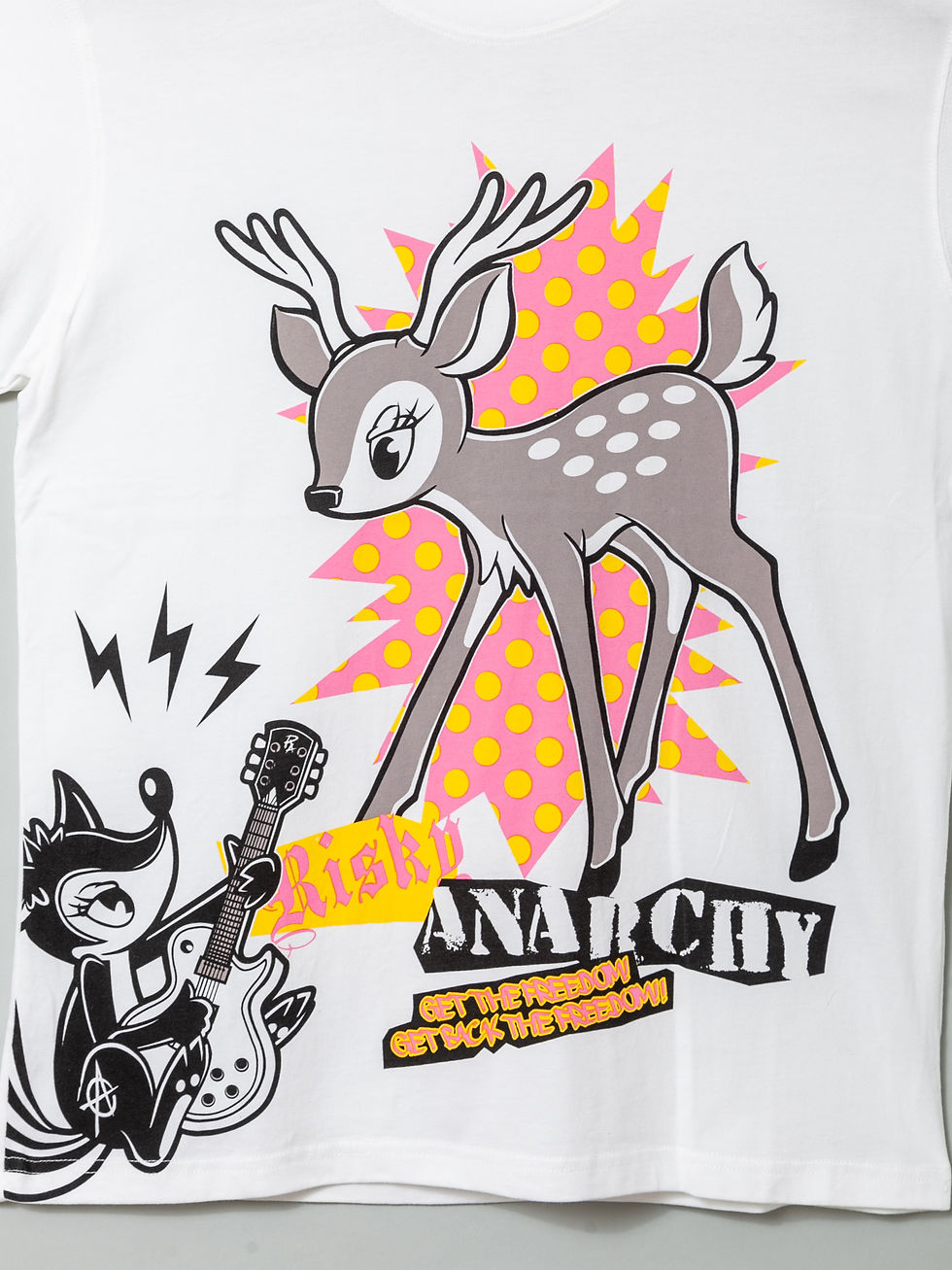 サムネイル： ○LiN  AL-75115 -2 RISKY ANARCHY POPdePUNKna 半袖Tシャツ