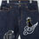 Thumbnail: 〇LiN AL−75814 -90『ラミVS黒豹』総刺繡デニムパンツ