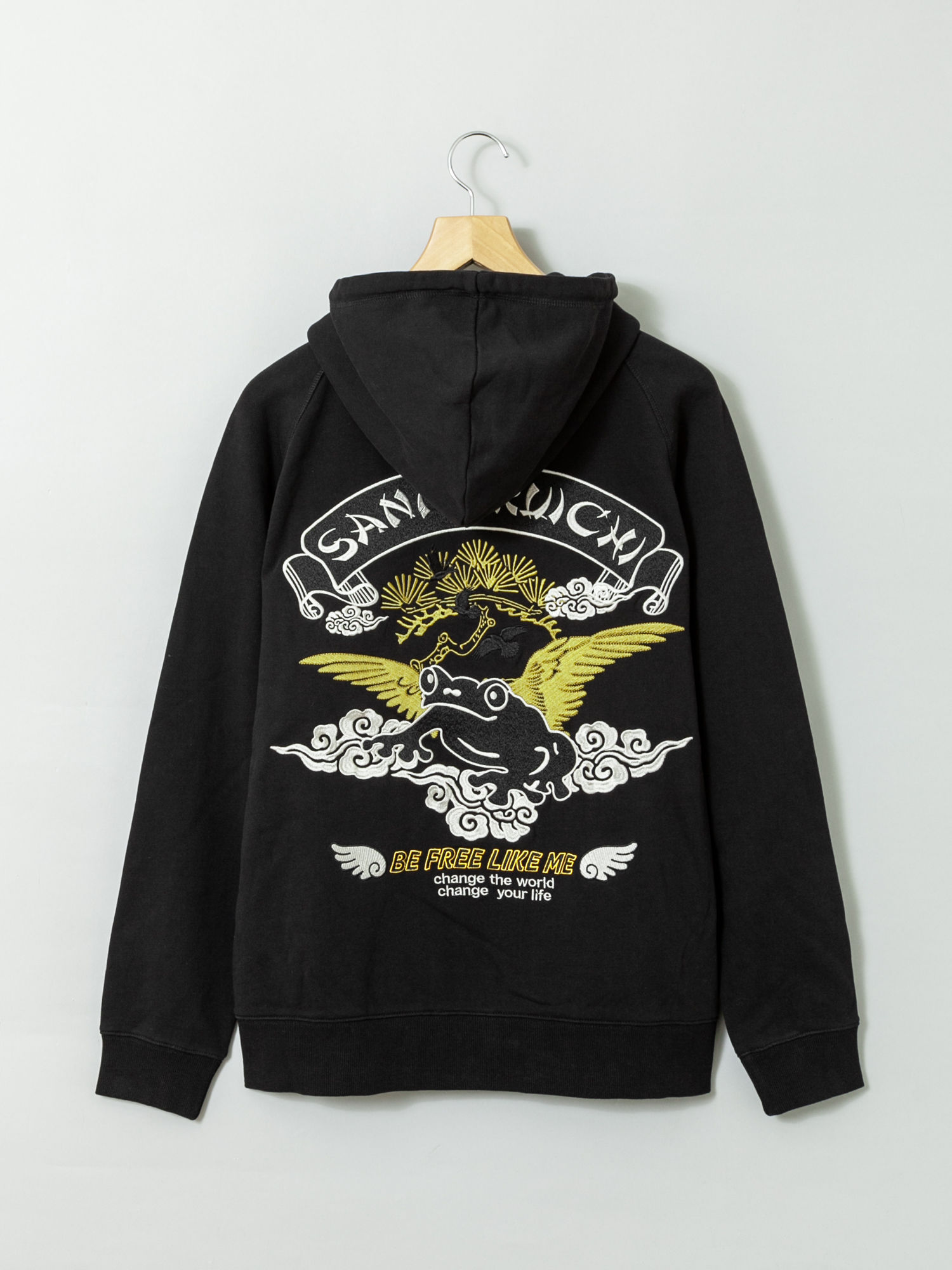 〇参丸一 SM-30820  -103  サンマルイチ  フリーダム 総刺繡パーカー