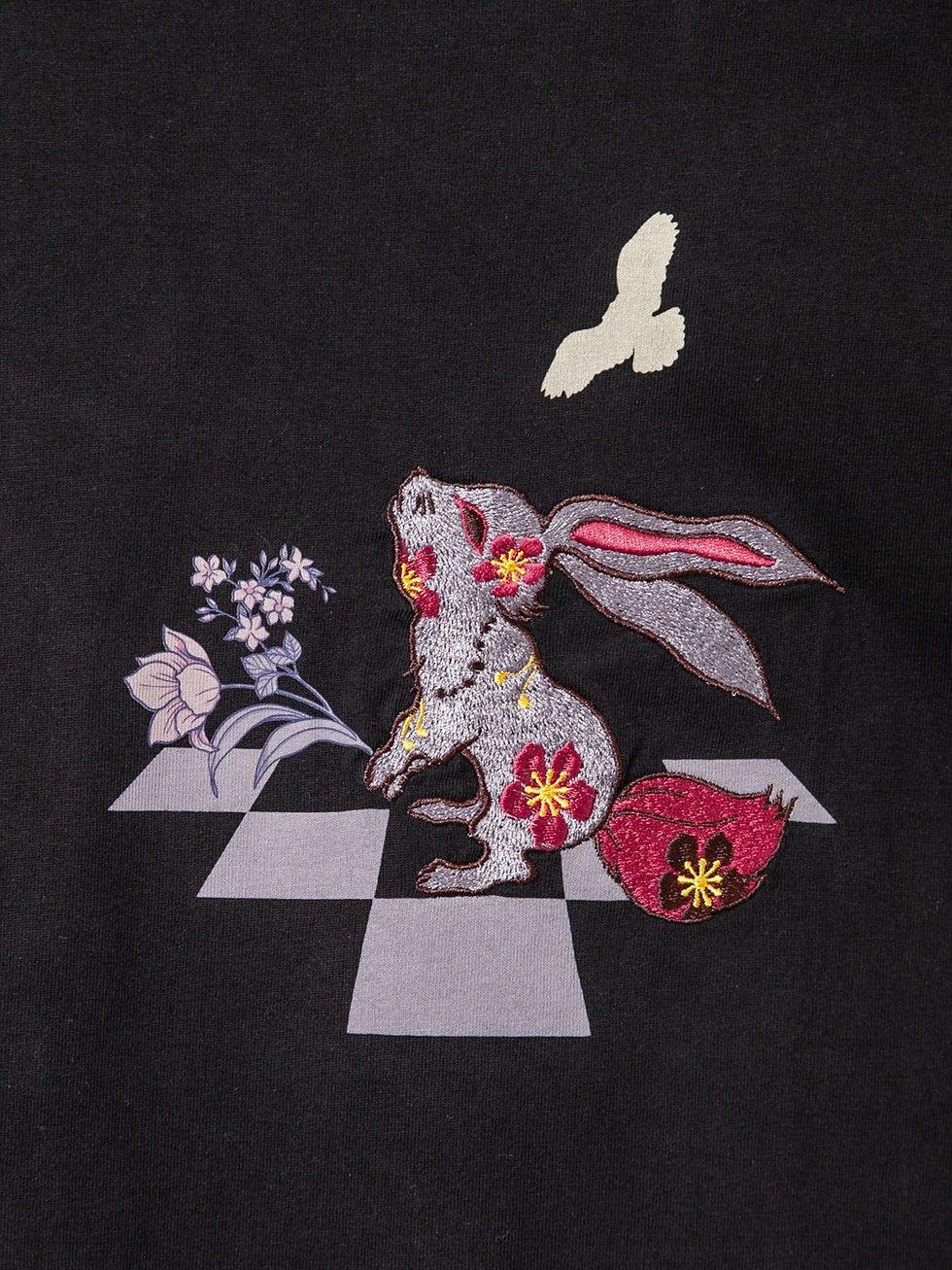 縮圖：黒菟華 ALｰ759072  #23 KUROTOKA『黒兎とローズガーデンのチェスピース』長袖Tシャツ