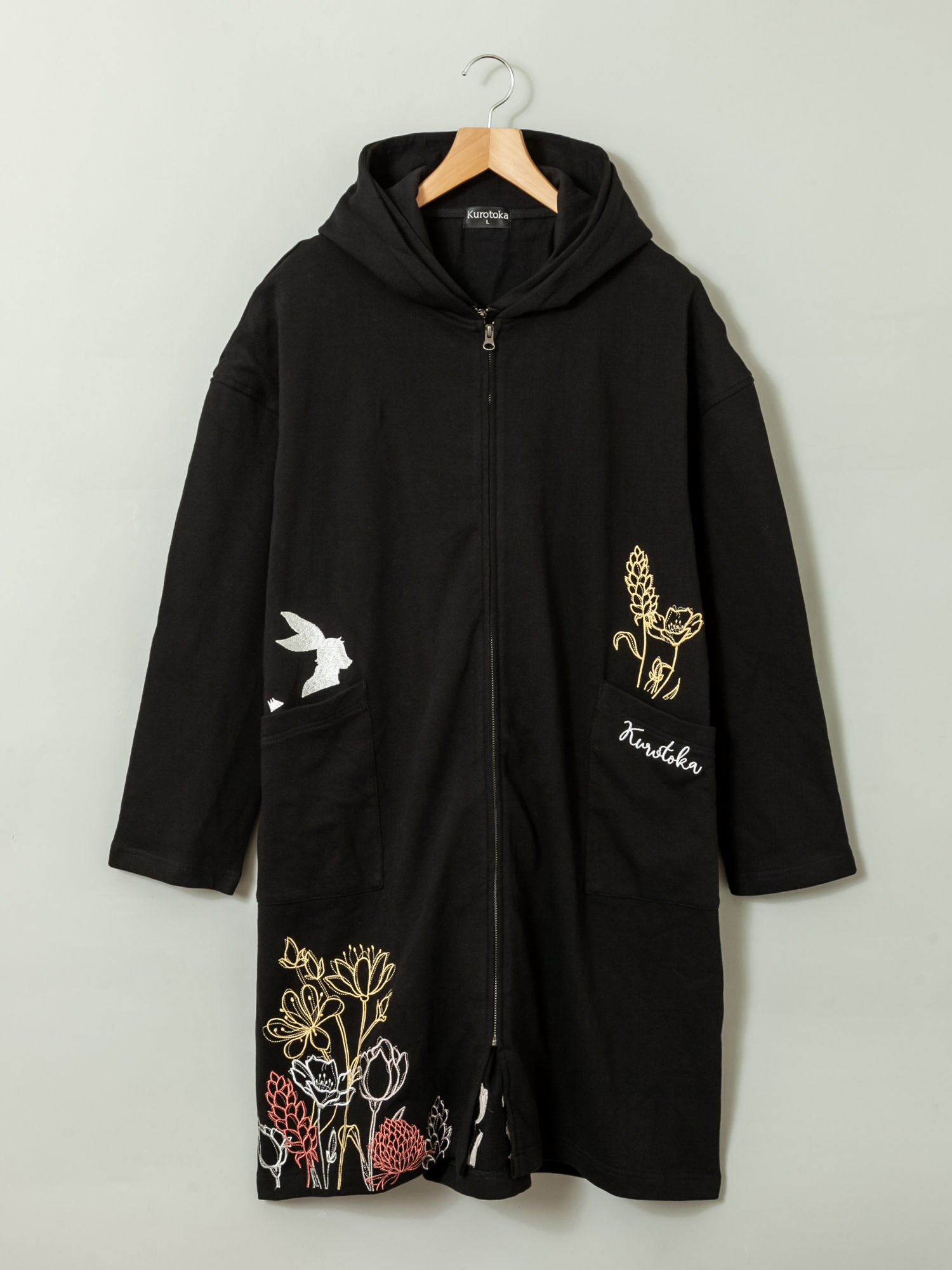 ○黒菟華 AL-759048 -69 96kurotuka『花には水を』ダブルジップコート