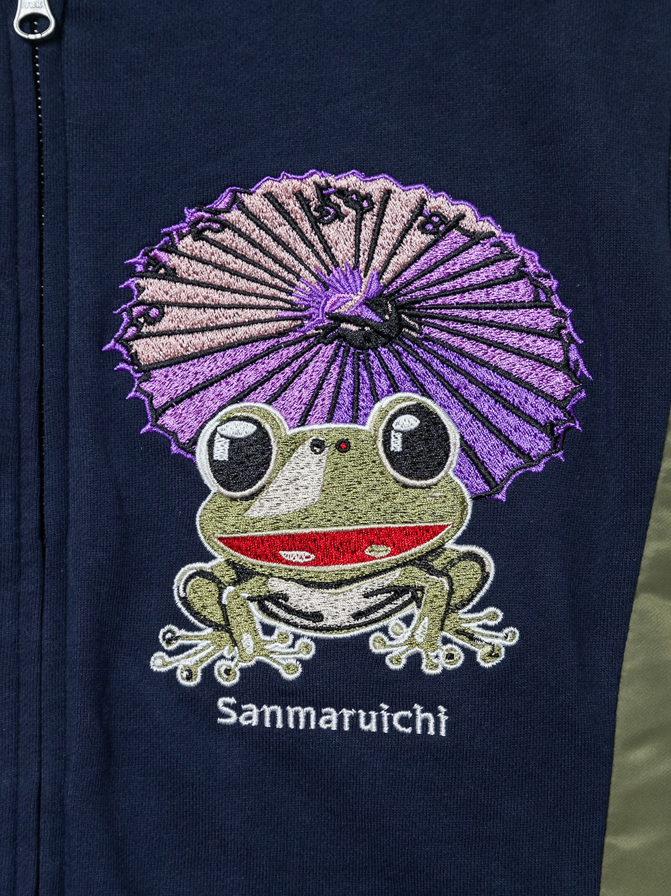 縮圖：参丸一 SM-30853 #53サンマルイチ『蛇目蛙』ALL刺繡切り替えパーカー