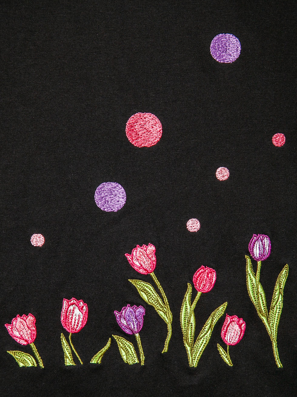 縮圖：LiN AL-75750 #32  Lamy＆Earl『チューリップ』総刺繡レースカート