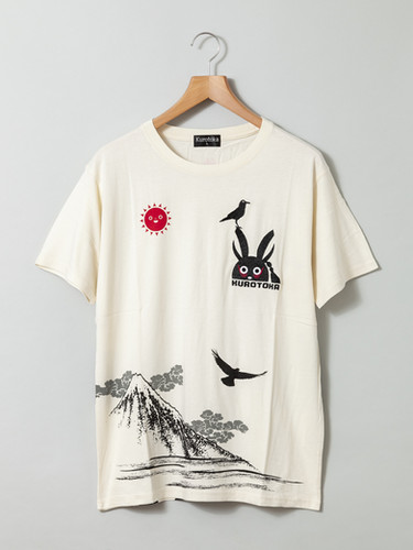 ○黒菟華 AL-758011 -92 KUROTOKA 『カラス黒兎華』半袖Tシャツ