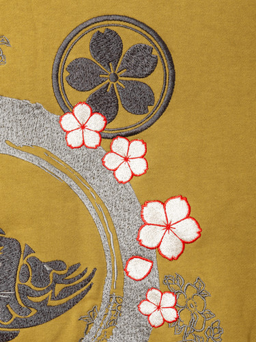 ○参丸一 SM-30823 -57 サンマルイチ『乱れ桜蛙』総刺繡オーバー